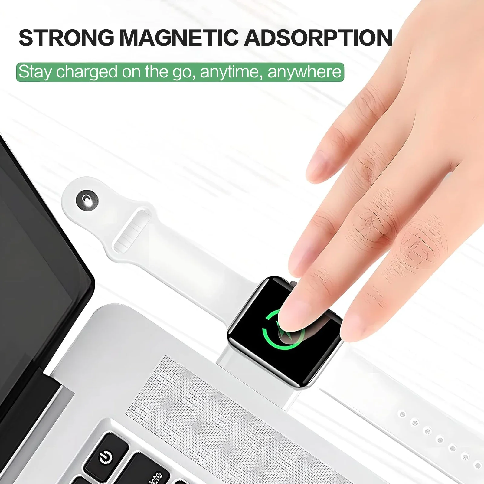 Portable Apple Watch Charger Magnetic Wireless Charging Keychain Travel USB Fast Charger For iWatch Series Accessories Outdoor view 4