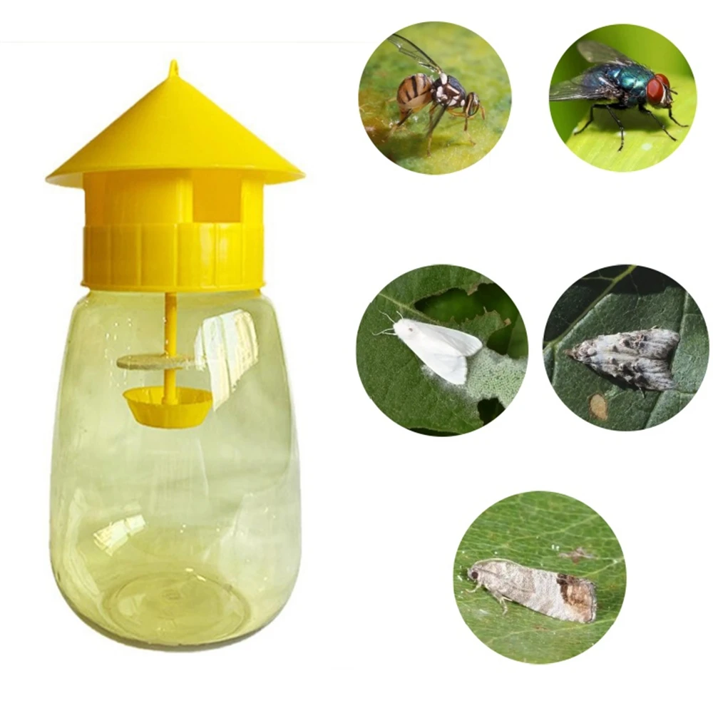 

Fruit Fly Trap Killer Outdoor Plastic Drosophila Trap Anti Fly Orchard Insect Trap Pest Control Products Garden Supplies
