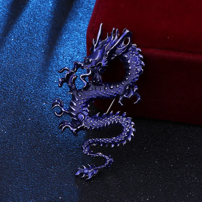 Neue Vintage Metall Tier Drachen Broschen für Männer Abzeichen Anzug Mantel Corsage Anstecknadeln Modeschmuck Kleidung Zubehör – Detail 4
