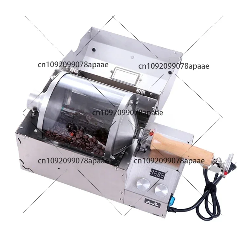 1200W Household Coffee Bean Roaster Commercial Thermal High Temperature Resistant Quartz Glass Drum AS3-S400 Appliances