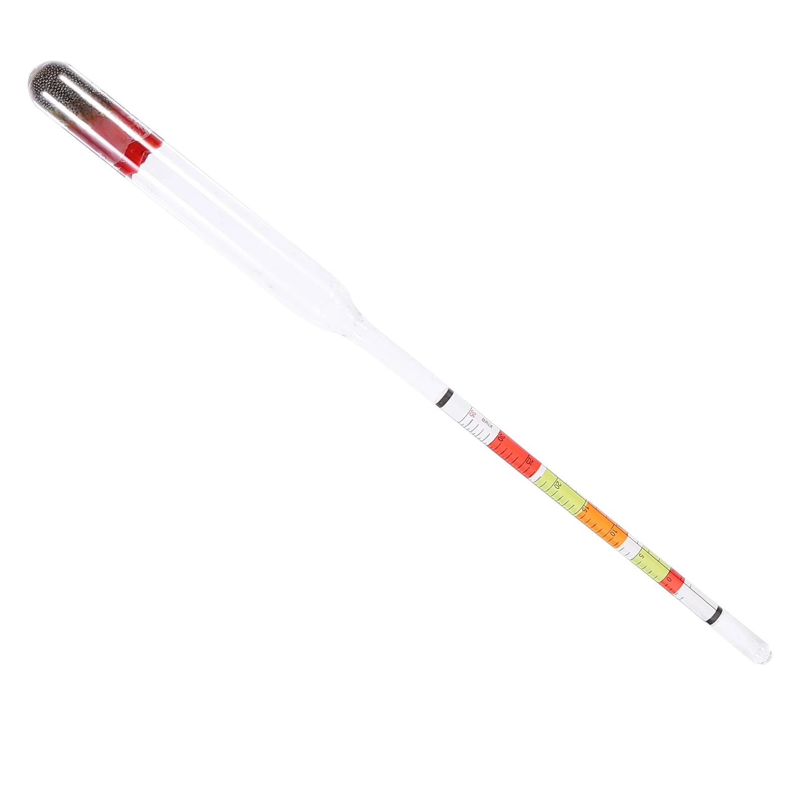 Three Range Hydrometer Beer for Maple Syrup Liquid Alcohol Red Wax Scale Sugar Moisture Content