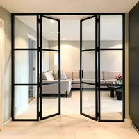 Smoke Proof Corrosion Resistant Kitchen French Door Excellent Workmanship French Hinged Doors High End Manual French Glass Doors 6