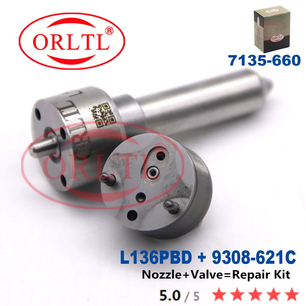 

for KIA Diesel Injector EJBR03001D EJBR02501Z 7135-660 Including Nozzle L136PBD Control Valve 9308-621C