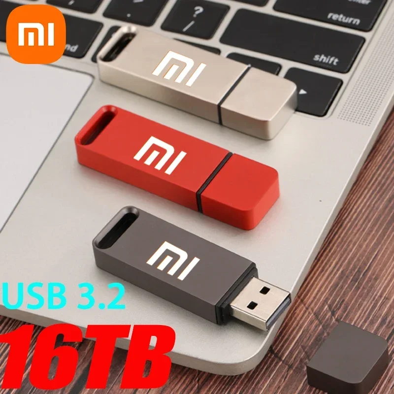 Xiaomi U Disk 16TB Flash Drives High Speed Transfer 8TB USB 3.2 Type-C Interface 4TB 2TB 1TB USB Stick Phone Portable USB Memory