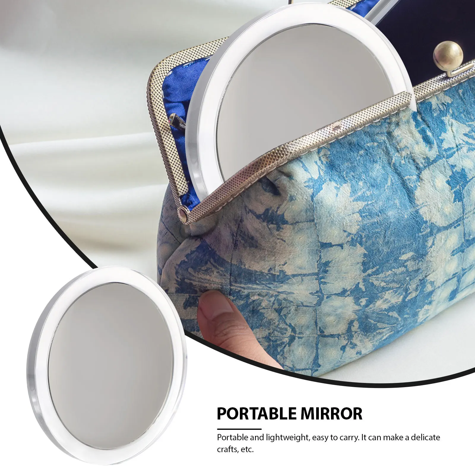 Portátil 20x ampliação espelho de maquiagem ventosa reflexão hd ideal para sobrancelhas cílios postiços rotina diária