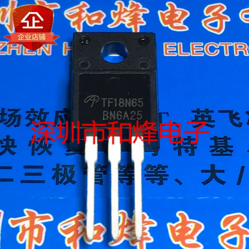 5PCS-10PCS TF18N65 AOTF18N65 TO-220F 650V 18A เดิมสต็อก