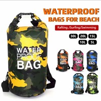 Waterproof Dry Bag 5L,10L,15L,20L,30L Storage Pack Pouch for Swimming Trekking Rafting Boating Kayaking Rafting Drybags Backpack