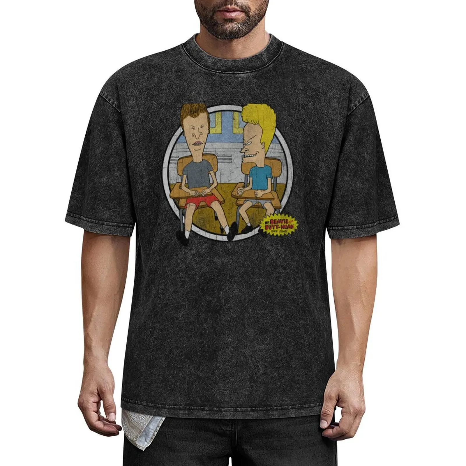 

Beavis And Butt-Head Classroom Portrait T-Shirt blue archive topping men t shirts