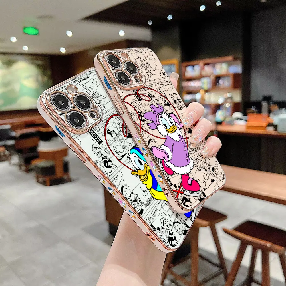 Чехол Disney «Дональд Дейзи Дак» для VIVO Y91C Y93 Y91 Y85 Y81 Y79 Y78 Y77 Y76S Y75 Y72 Y71 Y67 Y66 Y55S Y52S Y51 Y50 Y35 Y36