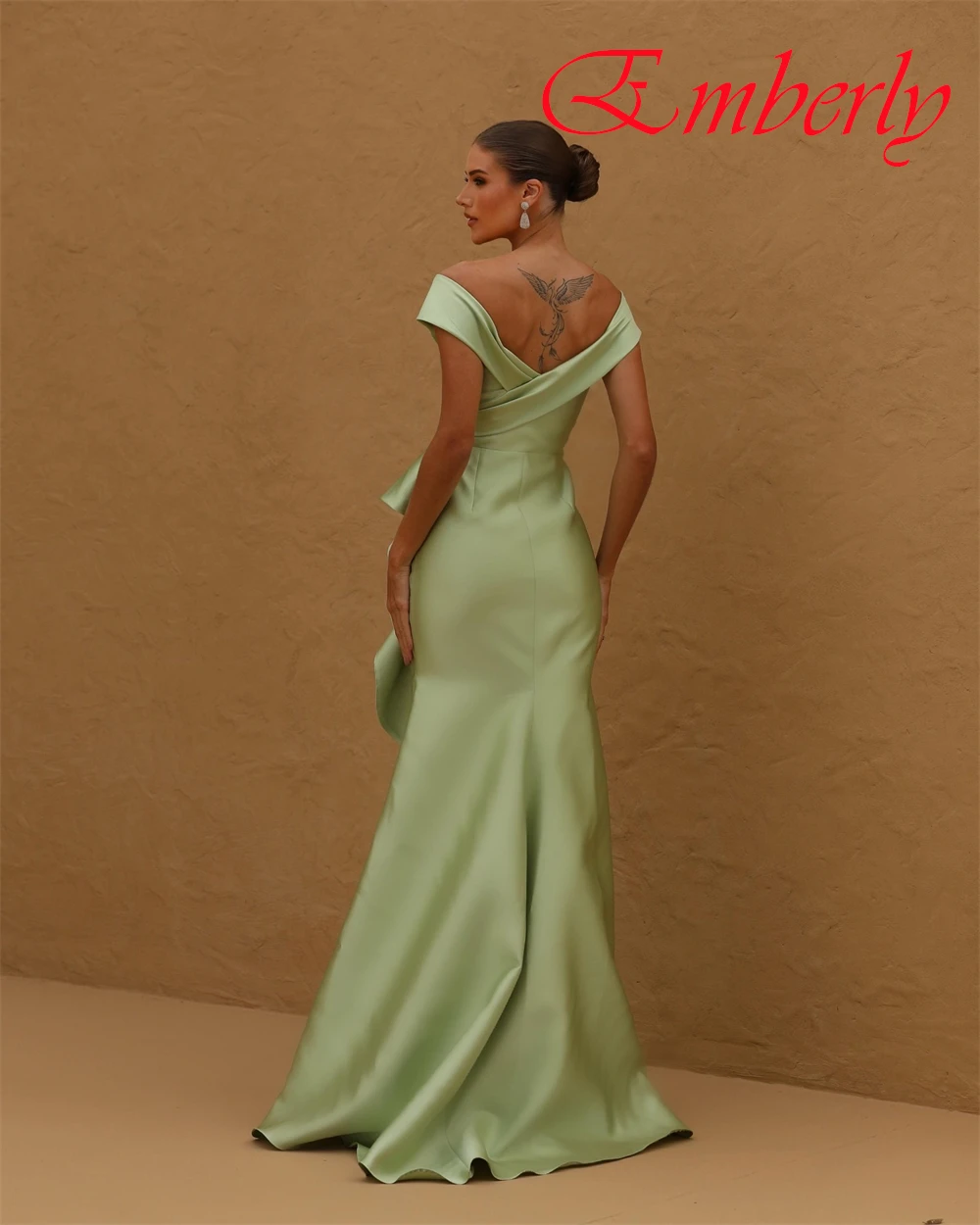 Robe de soirée sirène en Satin, personnalisée, gracieuse, col en v, robes de bal élégantes, robes d'occasion spéciale de tempérament