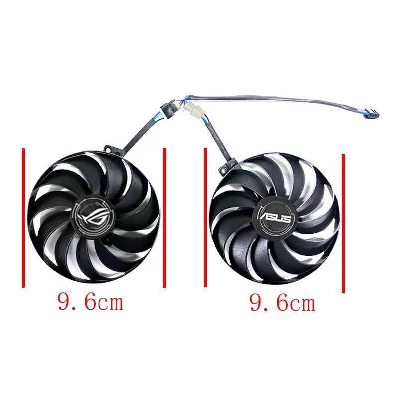 96MM New For ASUS GeForce GTX1650 1650S 1660S ROG STRIX OC Graphics Card Replacement Fan FDC10U12S9-C