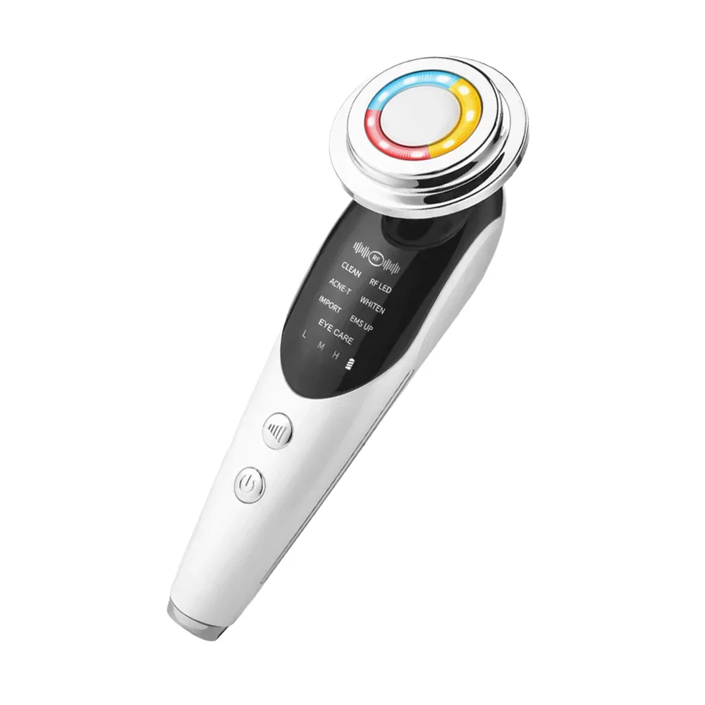 

Photon Facial Massager with Light Emitting Diode Phototherapy and EMS Handheld Skin Firming Beauty