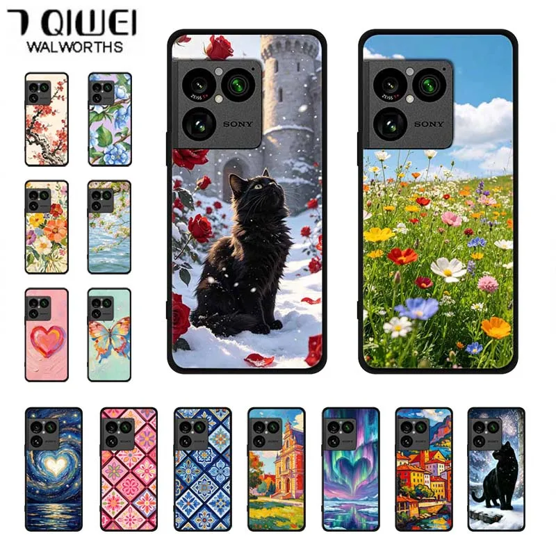 Funda de Silicona Suave para Sony Xperia 1 VIII, Carcasa Trasera para Sony Xperia 1 VIII, Fundas para Xperia1 VIII, Funda Protectora para Teléfono, TPU Bumper