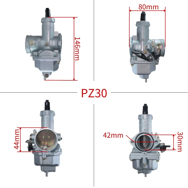 30mm PZ30 For Honda CG175 CG200 CG250 TMX200 XL200 XR200 XR 200cc 4 Stroke ATV Dirt Pit Bike Go-kart Motorcycle Carburetor Carb