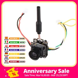 Eachine TX06 700TVL FOV 120 Degree 5.8Ghz 48CH 25mW Smart Audio Mini FPV Camera Support Pitmode AIO Transmitter For RC Drone