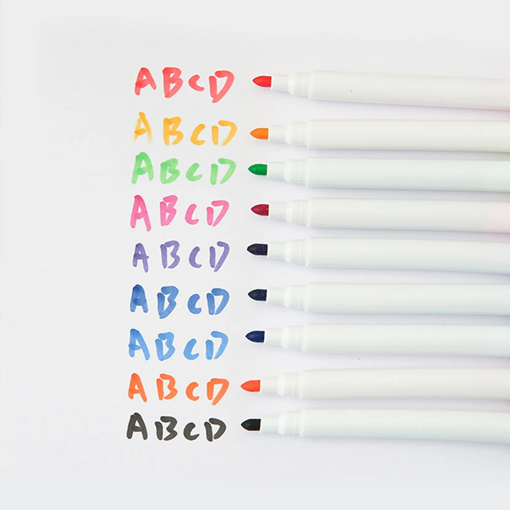 12-farbiges Whiteboard-Markierungsstift-Set mit Magnet und Pinsel – Detail 9
