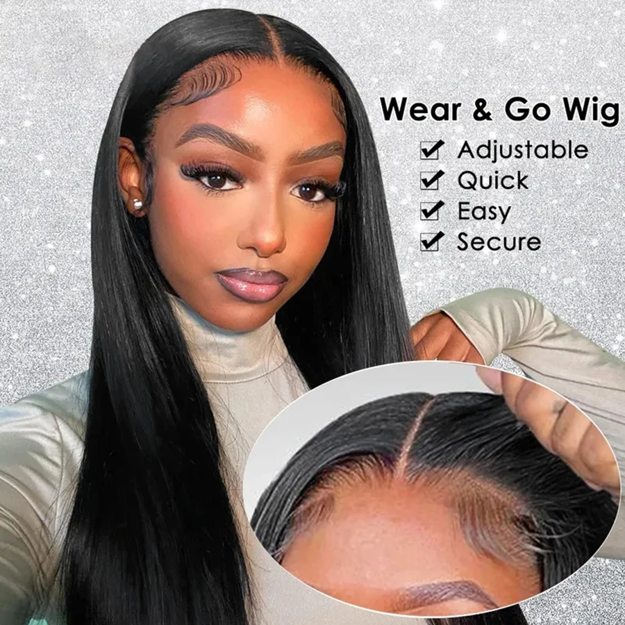 5x5 Lace Closur Wig Glueless Natural Hair Brazillian 100 % Human Hair Clearance Sale 180 Density Lace Front Human Hair Wig