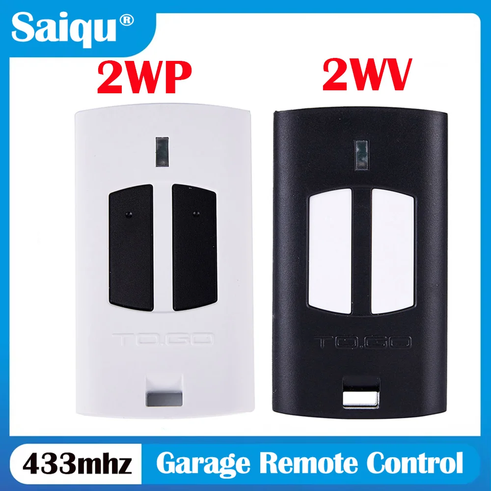 TO GO WV 2WV 2WP 433.92MHz Garage Door Remote Control 433.92MHz Gate Door Opener Transmitter Keychain