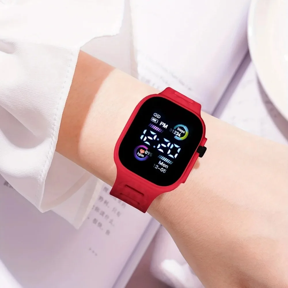 Wyświetlacz LED cyfrowe zegarki dla dzieci chłopcy dziewczęta Sport Luminous elektroniczny zegarek na rękę dla dzieci studenci zegar zegarki prezent Relojes