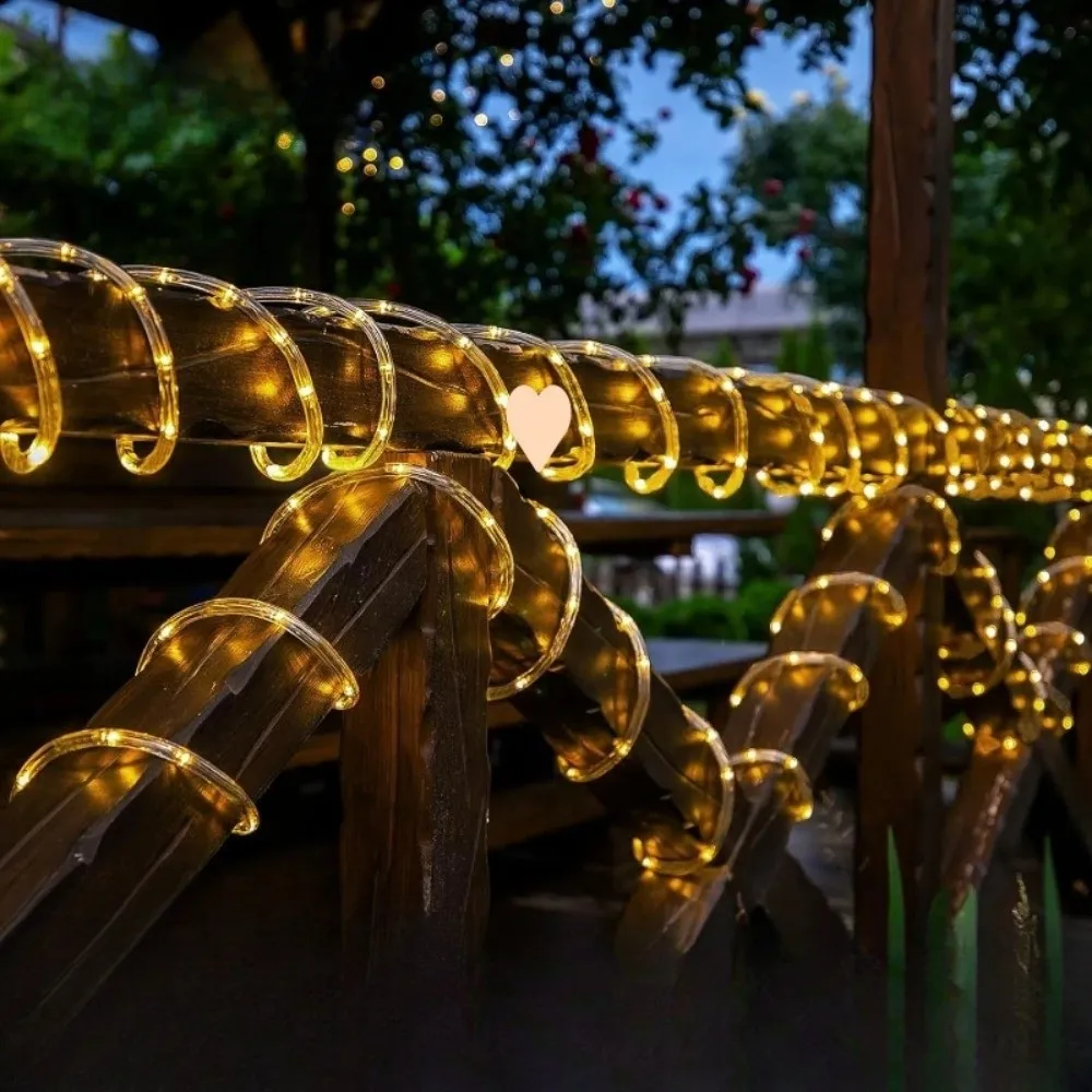 

Водонепроницаемые солнечные гирлянды из ПВХ, светодиодные ленты на солнечной энергии, рождественские украшения, гирлянды, гирлянды