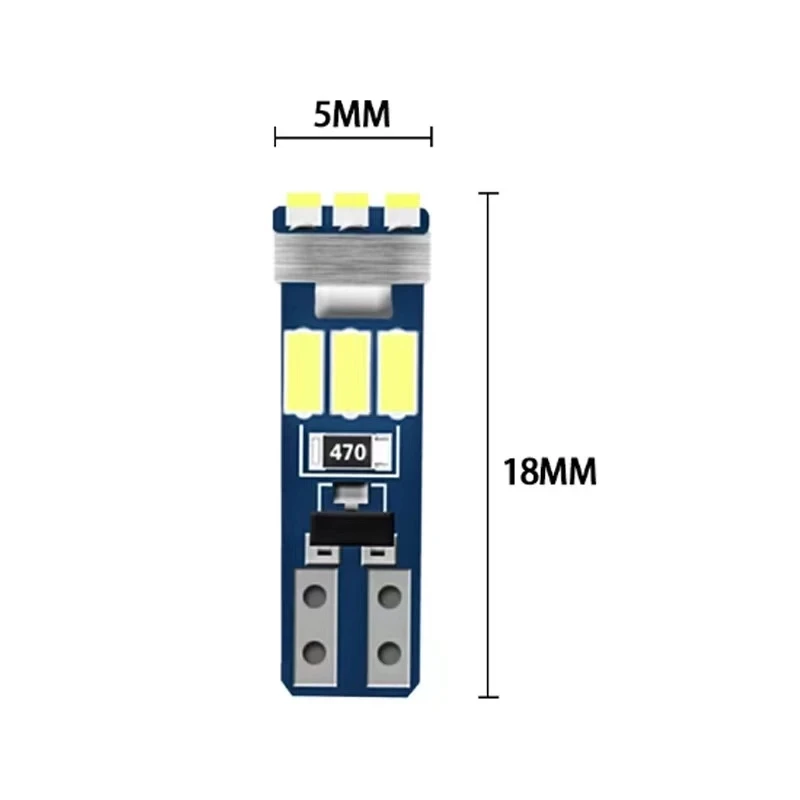 10/6/2pcs Super Bright LED Bulbs T5 W3W W1.2W 70 73 74 Auto Dashboard Gauge Lamps Car Warning Indicator Instrument Cluster Light