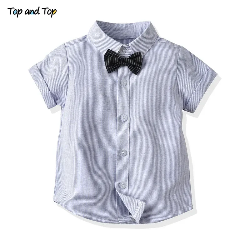 Toddler Baby Boy Gentleman Outfit Set: Shirt + Shorts - Top Pick for Stylish Young Dudes!