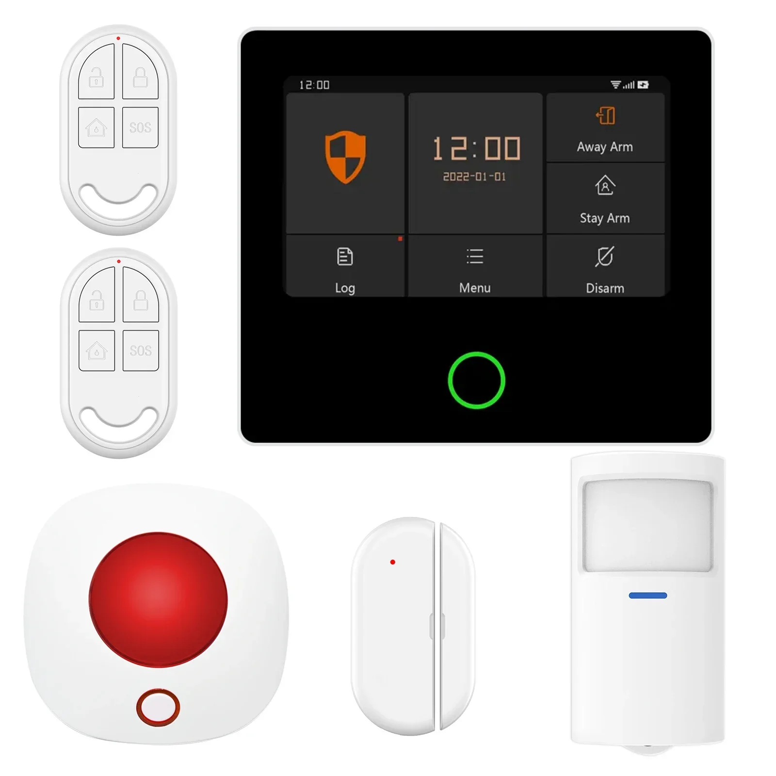 2025 CPVAN 4.3 Inch Touch Screen Home Security System Whole House WiFi Wireless Alarm with GSM Network Door Access