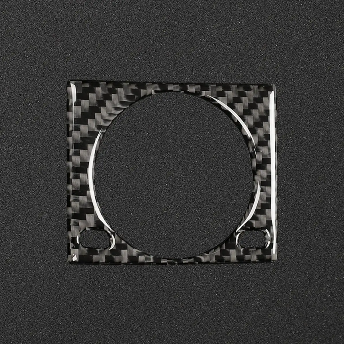 Garniture de couvercle d'horloge de console centrale, accessoires intérieurs en fibre de carbone pour Lexus IS250, IS300, IS350, 2014-2018