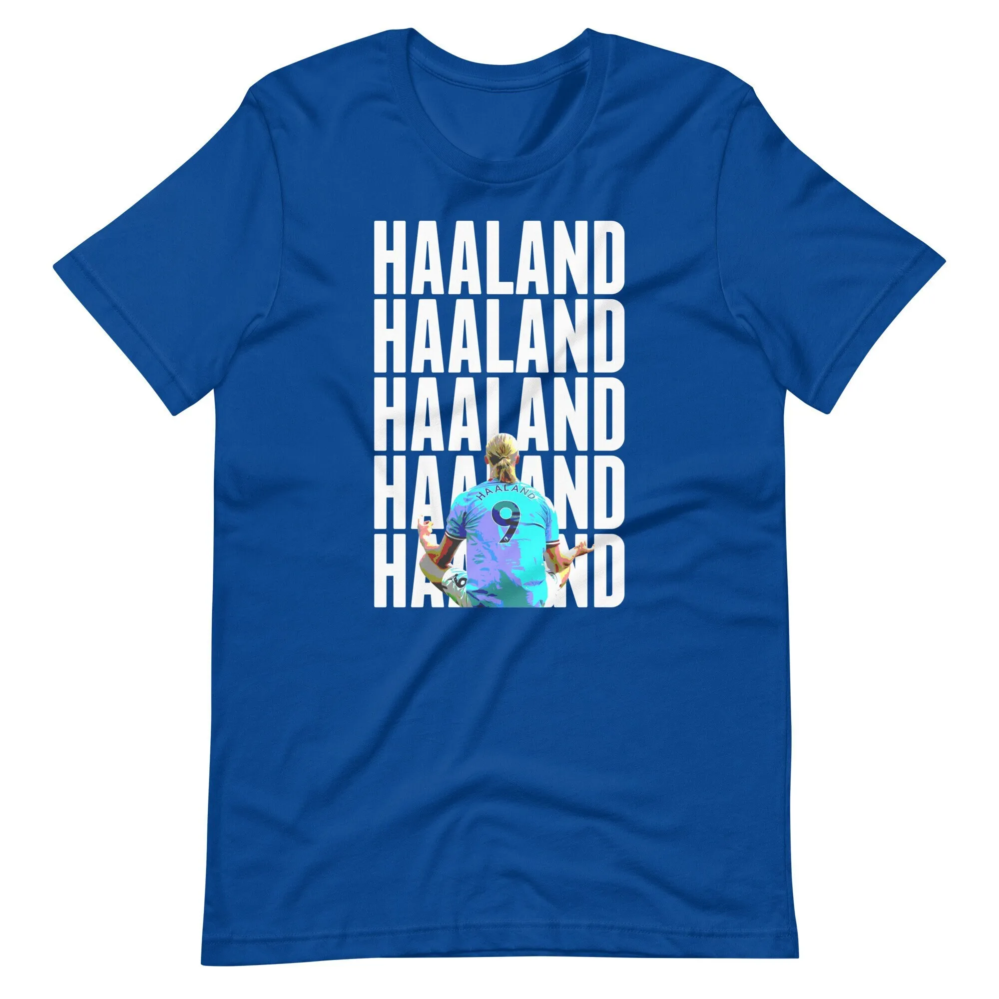 Haaland Meditating Unisex T-shirt. Erling Graphic Style.