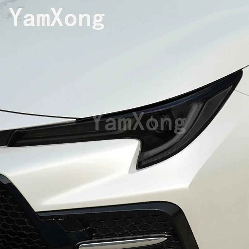 For Corolla Cross 2020-2025 Car Headlight Protective Film Black Transparent  Anti Scratch Auto Repair