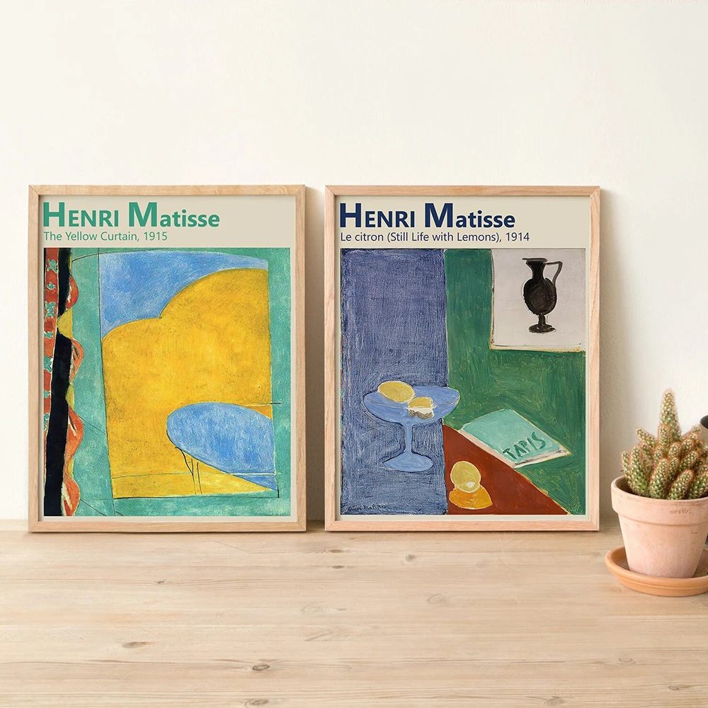 

Abstract Matisse Painting Posters Modern Art Prints for Contemporary Home Decor Vintage Wall Art Canvas Painting Pictures
