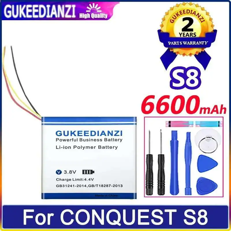 

Аккумулятор мобильного телефона 6600 мАч для Conquest S8 высокой емкости