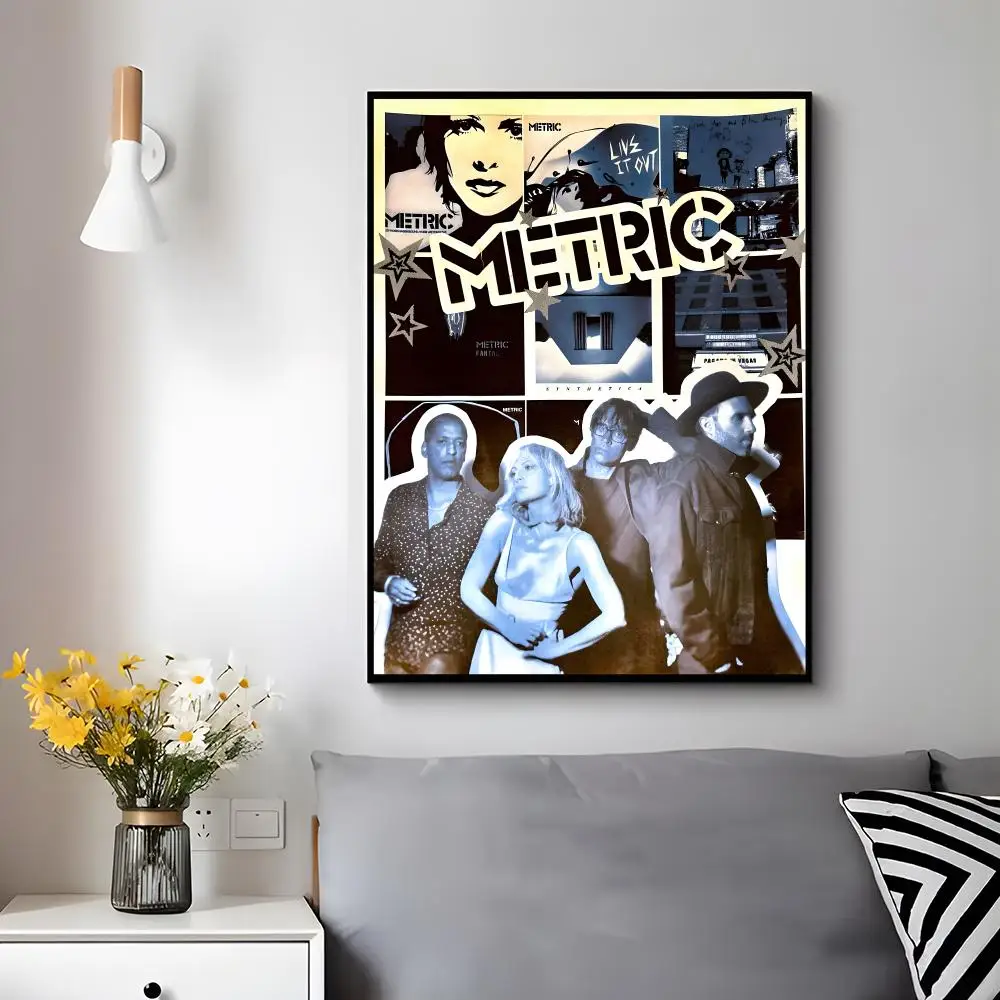 Indie Rock Band M-metric Poster Trendy Aesthetic Wall Decor for Dorm & Bedroom