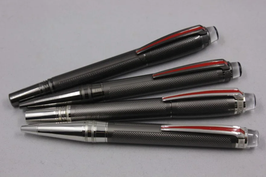 Luxury Writing Ballpoint Pen Roller Ball Pen Speed Metal Balck Grey Ball Point Pens Stationery Gift