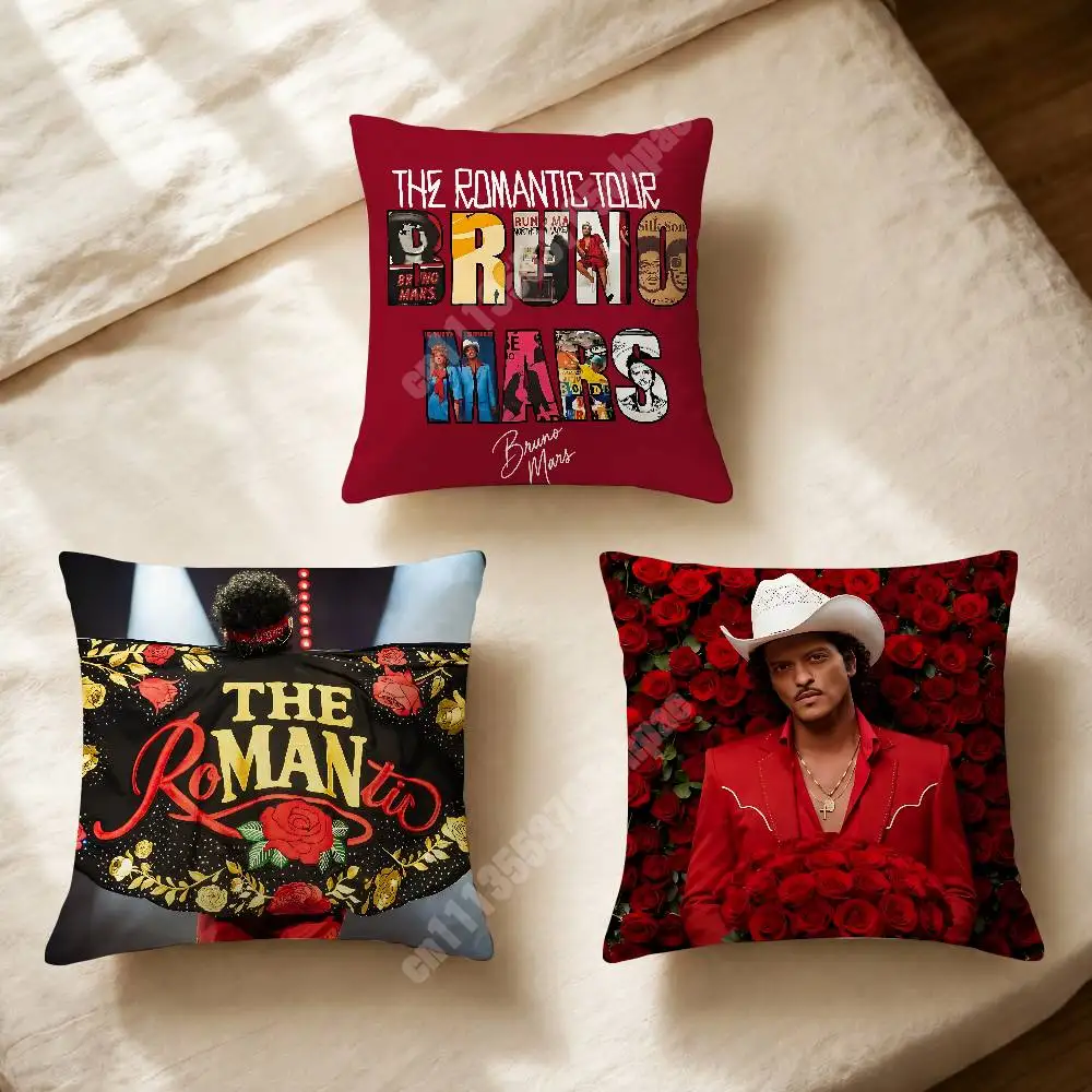 Bruno M-Mars The Romantic Sofa Couch Pillow Cover Cushion Case Cozy Bedroom Accent Studio Furnishing