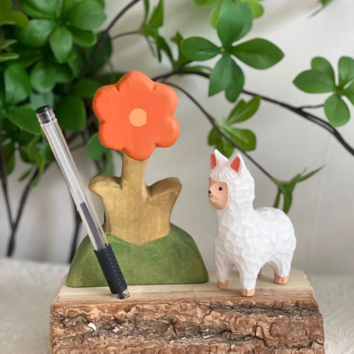 Wooden DIY Base Painted Ornament Semi-Finished Pen Holder Home Decoration Combination Handicraft