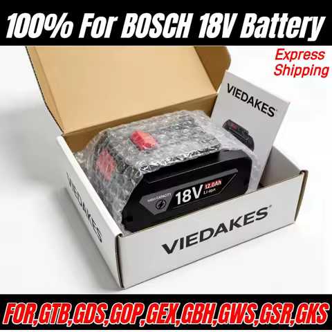 100% new For BOSCH Professional 18V 18650 4.0Ah/5.0Ah/6.0Ah Battery 18V Li-ion Battery Replacement for BAT609 BAT618 with BMS