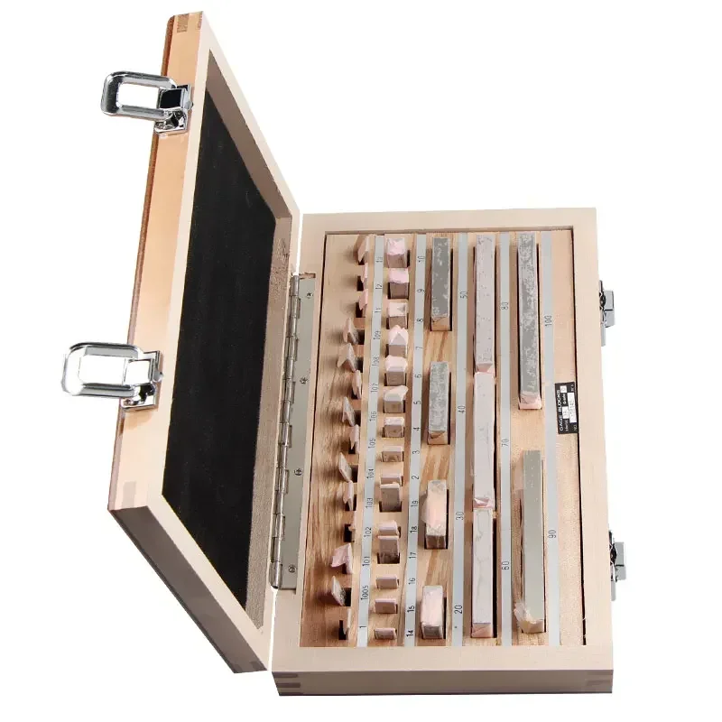 Shahe Block Gauge 38Pcs/Set 1 Grade 0 Grade Caliper Block Gauge Inspection Block Gauge Measurement Instruments