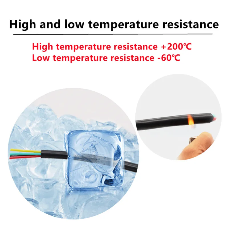 Silicone sheathed cable wire 22 20 18 17 15 13AWG 2-8 core High and low temperature resistance soft signal wire power cable