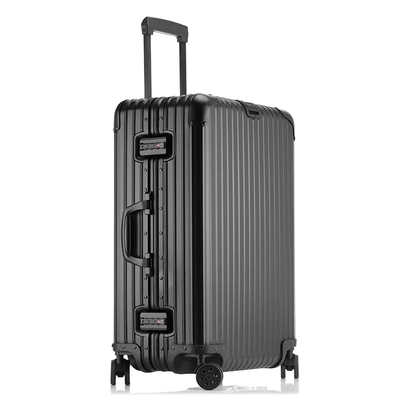 

All-Aluminum Magnesium Alloy Suitcase TSA Lock Rolling Luggage Men Business Travel Metal Case Trolley Bag Women 20/24/26/29inch