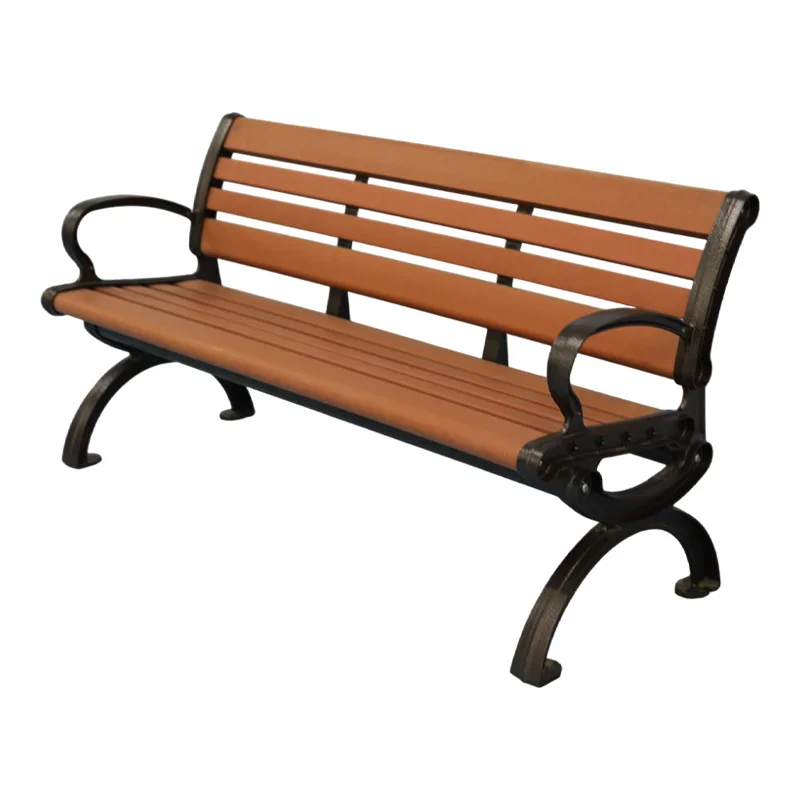 outdoor furniture long wpc wooden slats bench outside park wood plastic composite bench seat public garden patio chair bench