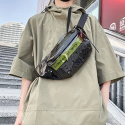 2023 Techwear Jelly nadrukowane litery Crossbody torby torba biodrowa na telefon Banana torba ze sznurkiem piterek dla kobiet Banane Sac Chest Bolsos