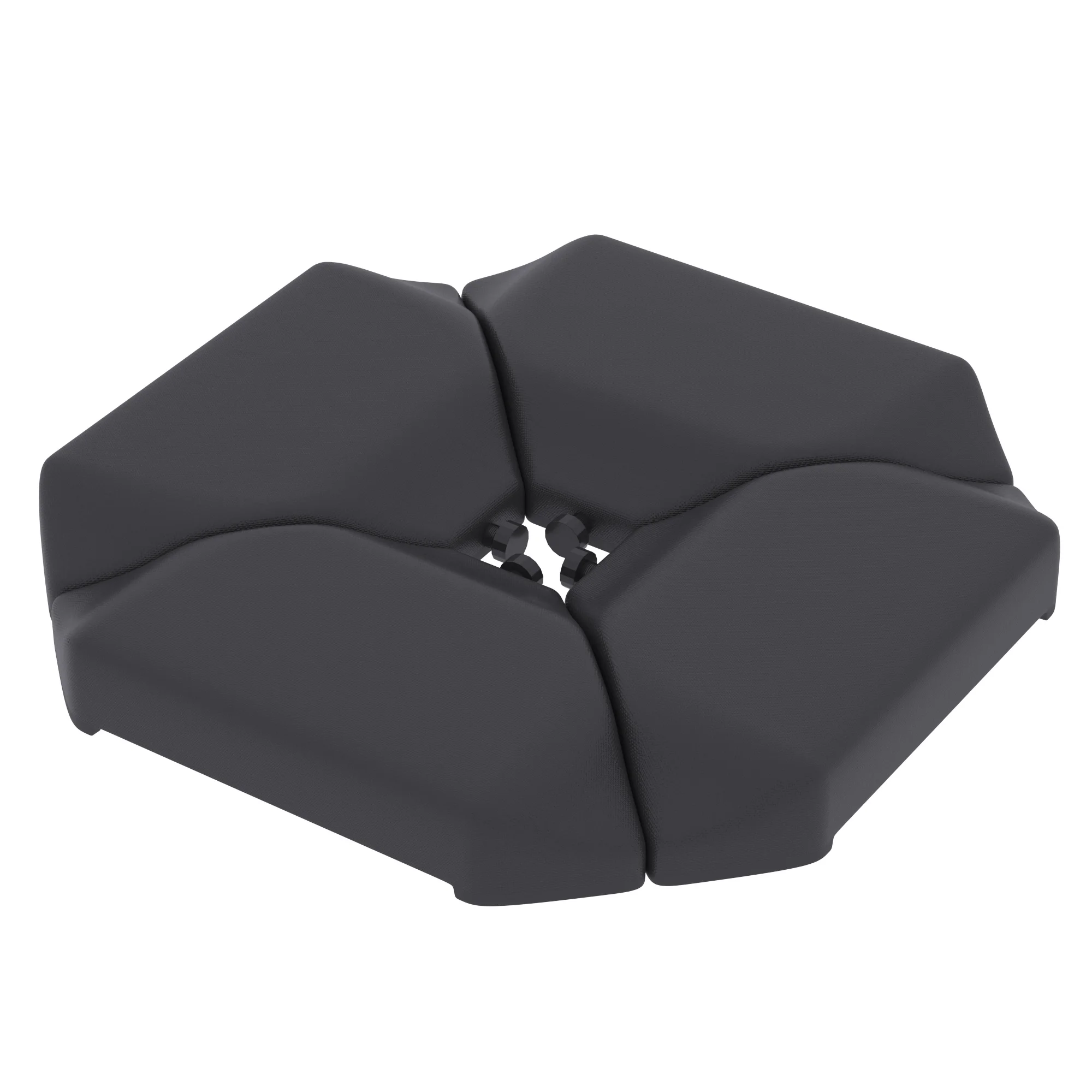 Outsunny Base de Sombrilla Cantilever 4 Piezas Rellena Agua 77 kg o Arena 100 kg