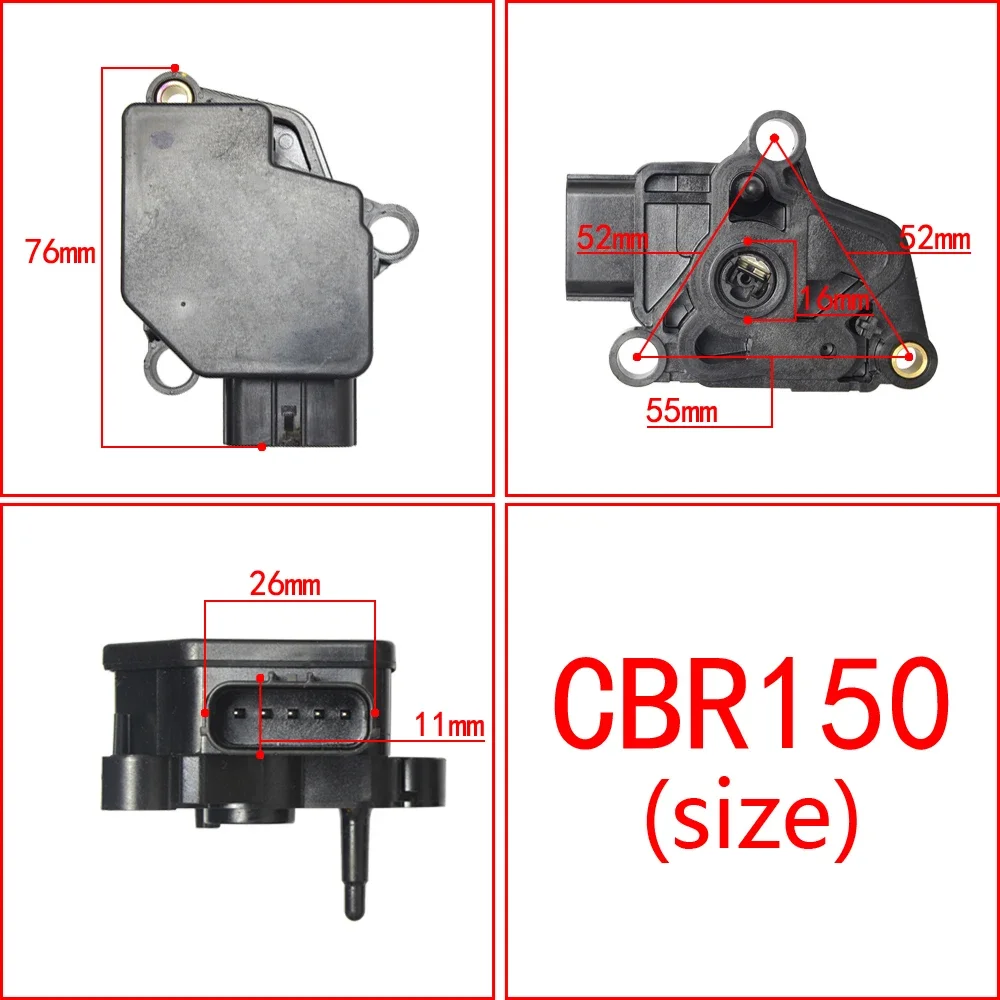 16060-KWF-941 For Honda CBR CBR150 CB150R CB150R CBR250R CBF 125 2009-2013 CBR125 2011-2016 Throttle Body Position Sensor Tps - view 2