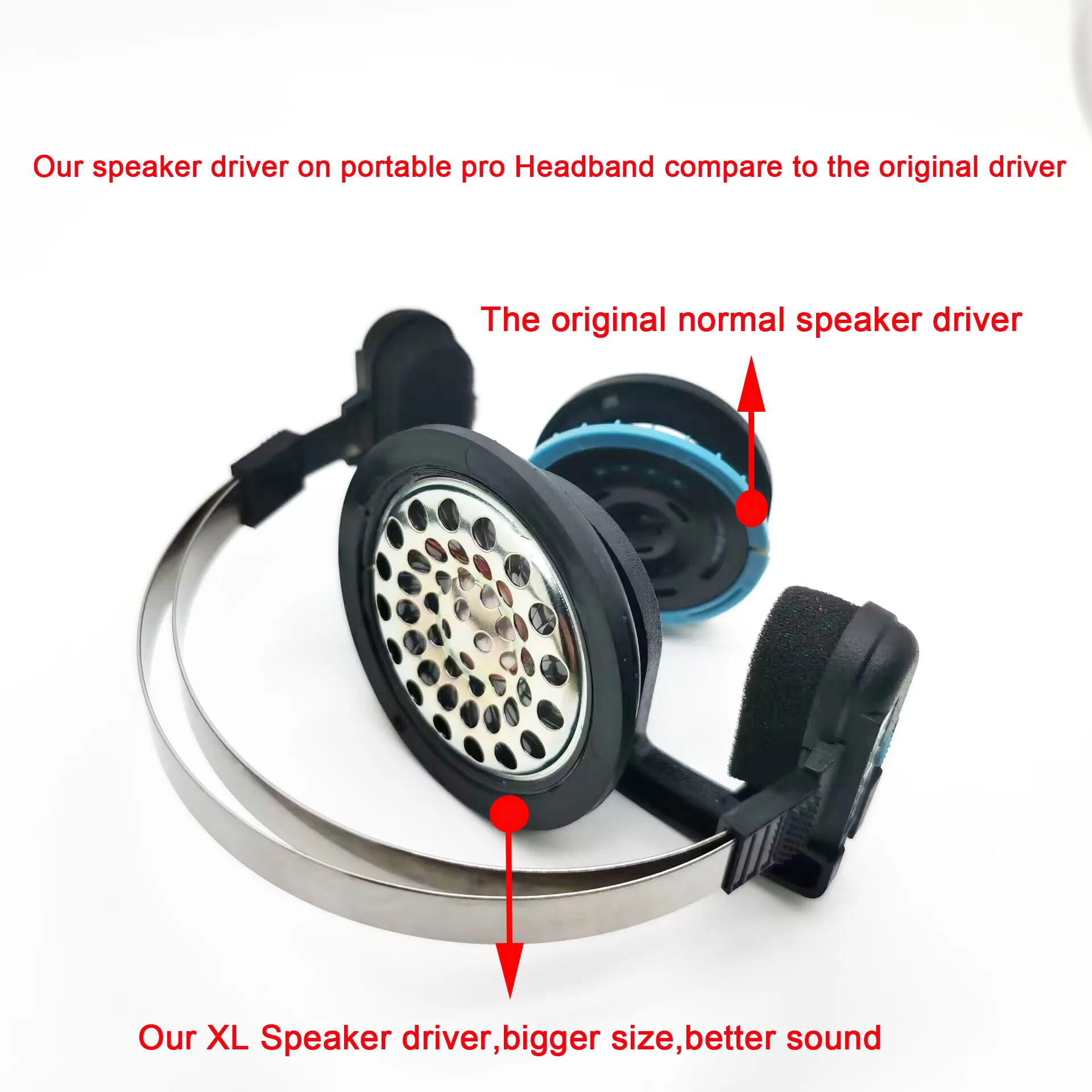 Alto-falante de fone de ouvido atualizado xl para koss pp portátil portapro porta-pro kph40 mmcx driver unidade de som baixo de alta qualidade