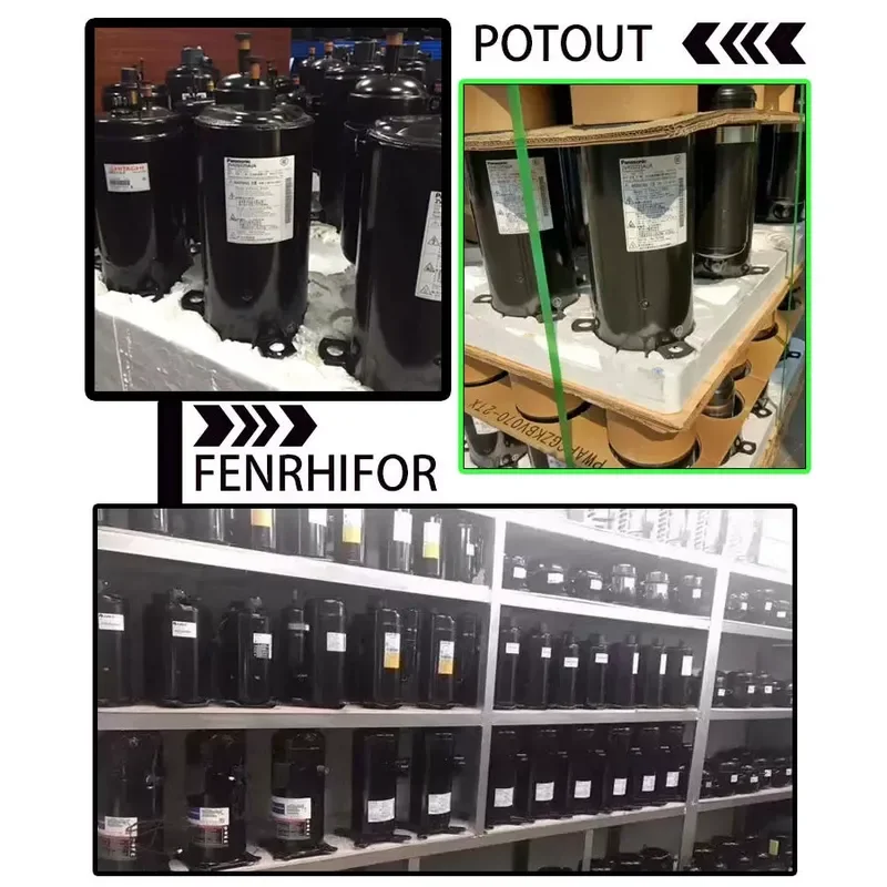 Frequency Conversion Air Conditioner Compressor 1p2 3 R410 Cooling and Heating 10v~ 210v Refrigeration Pump R22 Repair