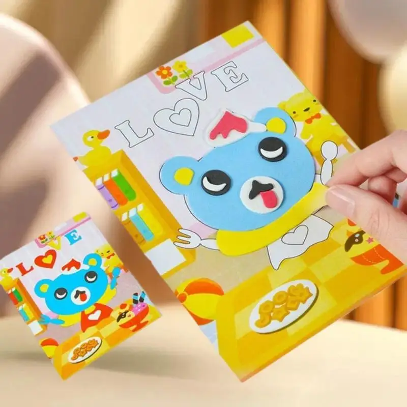 10/20 Pack Cartoon Animal Puzzle; DIY 3D Foam Stickers; Kid's Fun Educational Toy