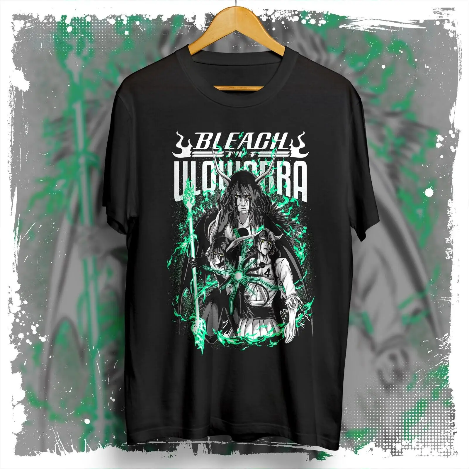 Ulquiorra Schiffer transformation anime graphic tees, Bleach tshirt