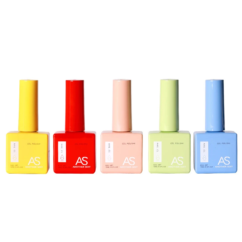 Solid Color Vibrant Shades Fashionable Non-toxic Gel Nail Polish Soak Off Popular Amazing Base Top Coat Long-lasting Decorative