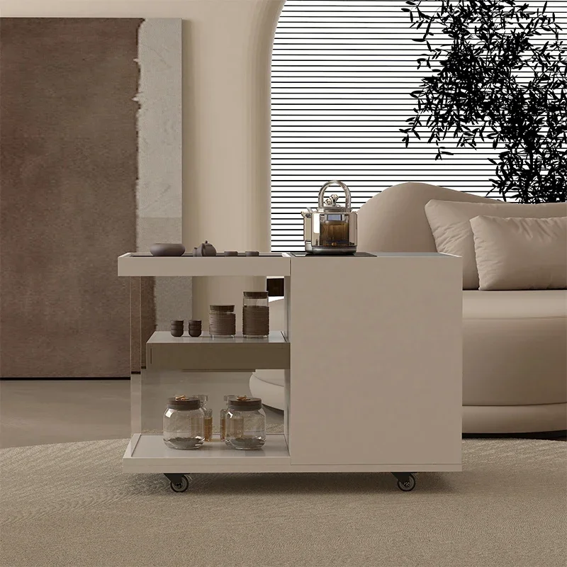 Cy56  Living room removable sofa side several tea table kettle integrated tea table household trolley